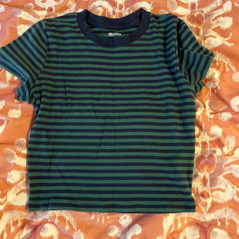 Hollister striped crop top